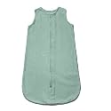 Sleeping Bag Soft Cozy Cotton Muslin Sleeping Sack, Pod, Wearable Blanket for Newborn Babies and Infants 0-6M+ 68x52 cms (Waves, Small)
