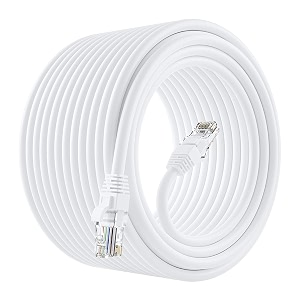 sadow 10 meter 1000 mbps rj45 cat5 ethernet patch cable lan cable internet cable cord high speed 1 gigabit category 5 wires for smart tv android tv ps4 ps5 modem router lan adsl-white 10 meter