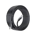 Sadow Ethernet Cable 30 Meter Long Outdoor Cat 5e Internet LAN Cable, Snagless Patch Cord, Flexible, Network, Speed upto 1000 Mbps, RJ45 Connector for PC, Server, Router, Modem, TV-Black
