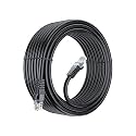 Sadow Ethernet Cable 35 Meter Long Outdoor Cat 5e Internet LAN Cable, Snagless Patch Cord, Flexible, Network, Speed upto 1000 Mbps, RJ45 Connector for PC, Server, Router, Modem, TV-Black