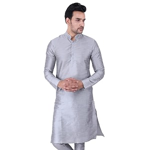 Sadree Mens Silk Blend Knee Length Full