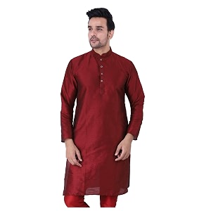 Sadree Mens Silk Blend Knee Length Full