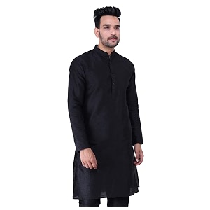 Sadree Mens Silk Blend Knee Length Full