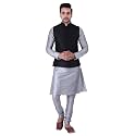 Sadree Silk Men39s Kurta Pajama Waistcoat or