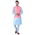 Sadree Silk Men39s Kurta Pajama Waistcoat or
