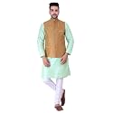 Sadree Silk Men39s Kurta Pajama Waistcoat or