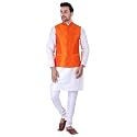 Sadree Silk Men39s Kurta Pajama Waistcoat or