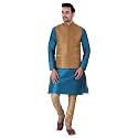 Sadree Silk Men39s Kurta Pajama Waistcoat or