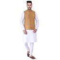 Sadree Silk Men39s Kurta Pajama Waistcoat or