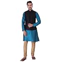 Sadree Silk Men39s Kurta Pajama Waistcoat or
