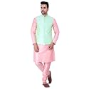 Sadree Silk Men39s Kurta Pajama Waistcoat or