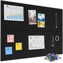 SADRUCHI Felt Bulletin Board Set | 6PCS 30x30cm with Pins | Office, Home, School Use Cork Bulletin Board