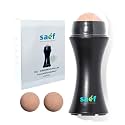 SAEF Oil-Absorbing Volcanic Stone Face Roller, Reusable Facial Skincare Tool Oil Control Roller for Oily Skin Care (2 Extra Balls)