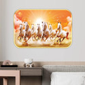 saf 7 Running horses Vastu UV textured Digital Reprint 26 inch x 20 inch Painting