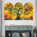 saf Folk Art Tree of Life Wall Painting for Living Room, Bedroom, Hotels