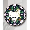 SAF Large Round Pichwai Cow Wall Painting