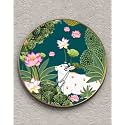 SAF Large Round Pichwai Cow Wall Painting