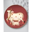 SAF Large Round Pichwai Cow Wall Painting