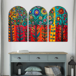 saf multicolor madhubani wall painting for living room bedroom hotels