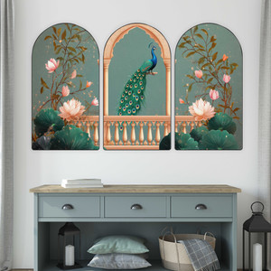 saf peacock decorative wall painting for living room bedroom hotels