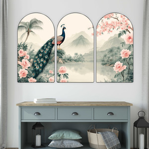saf peacock decorative wall painting for living room bedroom hotels