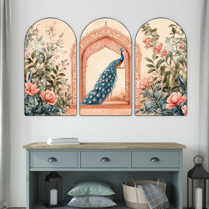 saf peacock decorative wall painting for living room bedroom hotels