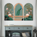 saf Peacock decorative Wall Painting for Living Room, Bedroom, Hotels
