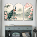 saf Peacock decorative Wall Painting for Living Room, Bedroom, Hotels