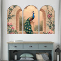 saf Peacock decorative Wall Painting for Living Room, Bedroom, Hotels