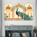 saf Peacock decorative Wall Painting for Living Room, Bedroom, Hotels