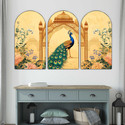saf Peacock decorative Wall Painting for Living Room, Bedroom, Hotels