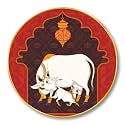 SAF Round Cow and Calf Wall Painting