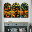 saf Tribal Jungle Theme Wall Art Panel Set