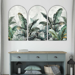 saf tropical banana leaf wall painting for living room bedroom hotels