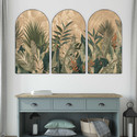 saf Tropical Palm Leaves Wall Painting for Living Room, Bedroom, Hotels