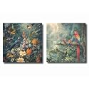 SAF paintings Wooden Framed Canvas Painting ||Set Of 2 Birds Nature Art Canvas Wall Art Painting for Home Décor Office||For Bedrom,Living Room Home wall and Office Interior CR-199