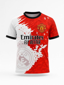 safANGEL Printed Men Round Neck Red T-Shirt