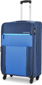 magnum by safari medium check-in suitcase 67 cm 4 wheels - magnum drift 67 4w - blue