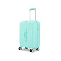 Safari Select Trunk 55 Cm Small Cabin Hard Shell Trolley Bag with TSA Lock, Dual Wheels with 360 Degree Rotation and Anti-Theft Zipper, Luggage Bag, Suitcase for Travel Mint Blue Green