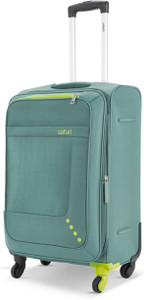 safari star 65 4w sage green expandable  check-in suitcase 4 wheels - 25 inches