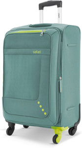 safari star 75 4w sage green expandable  check-in suitcase 4 wheels - 30 inches