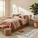 SAFAVIEH Accent Rug 2x3 - Arizona Shag Collection - Bohemian Design, Ivory &amp; Black, Non-Shedding &amp; Easy Cleaning, Ultra Plush Thick Pile, Ideal for Living Room, Bedroom, Foyer, Nursery (ASG741Z)