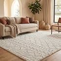 SAFAVIEH Arizona Shag Rug 11'x15', Soft Plush Boho Ivory &amp; Beige ASG741A