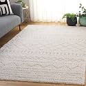 SAFAVIEH Arizona Shag Rug 4'x6', Soft Plush Boho Ivory &amp; Beige ASG741A