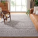 SAFAVIEH Arizona Shag Rug 9'x12', Soft Plush Boho Grey &amp; Ivory ASG741G