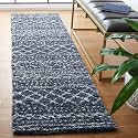 SAFAVIEH Arizona Shag Runner Rug 2'3"x8', Soft Slate Blue & Ivory ASG741L