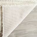 SAFAVIEH Arizona Shag Square Rug 12', Soft Plush Boho Ivory &amp; Beige ASG741A