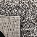 SAFAVIEH Arizona Shag Square Rug 6'7", Soft Plush Brown &amp; Ivory ASG741B