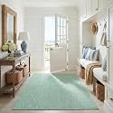 SAFAVIEH Courtyard Outdoor Area Rug 4'x5'7", Green &amp; Blue CY8521-55722