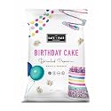 Safe + Fair Birthday Cake Drizzled Popcorn - Gluten-Free, Dairy Free and Vegan Snack - Free From Top 9 Allergens and Artificial Ingredients – Non GMO, Plant Based Kettle Popped Corn, 5.5 oz